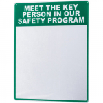 In Our Safety Program Sign, White on Green_noscript