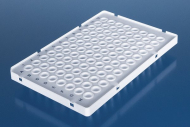 96 Well White PCR Plate, Semi-Skirted