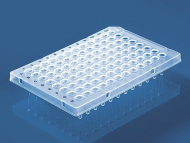96 Well Clear PCR Plate, Semi-skirted_noscript