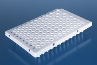 96 Well White PCR Plate, Semi-Skirted
