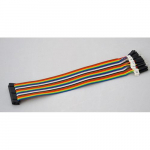 Colored Ribbon Double Cable, 40 Pin, Female/Male, 26 AWG_noscript