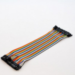 Colored Ribbon Double Cable, 40 Pin, Female, 26 AWG_noscript