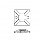 10023741 Acrylic Cable Tie Mounting BaseCTB125AA4C
