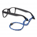 Paracord Eyewear Retainers, Blue/Black/White_noscript