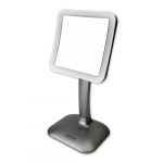 1.6x Square LED Lighted Mirror with Stand