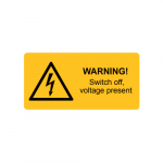 Label, "WARNING! Switch Off...", 32 mm x 65 mm_noscript