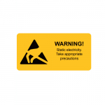 Label, "WARNING! Static...", 26 mm x 52 mm_noscript