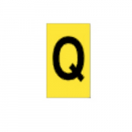 Alphanumeric Sign, "Q", Polyester Film, 32 mm x 25 mm