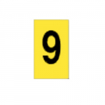 Alphanumeric Sign, "9", Polyester, 297 mm x 210 mm