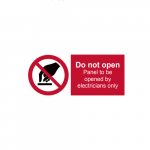 Label, "Do Not Open...", 105 mm x 74 mm_noscript
