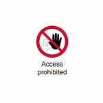 Label, "Access Prohibited", 74 mm x 52 mm_noscript