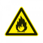 WS-FM "Flammable Materials" Warning Sign_noscript