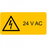 "Electrical Hazard" PVC Film, On Sheet, 0.71"_noscript