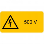 "Electrical Hazard" PVC Film, On Sheet, 0.71"_noscript