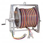 Air-Loc Reel with 400' Triple Hose and Mounting Plate_noscript