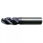 3/16" 4-Flute Single Ball Nose End Mill - TiAlN