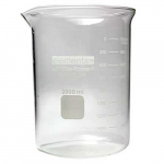 Griffin Low-Form Beaker, Glass, 2000 ml