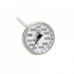 1-3/4" Pocket Dial Thermometer, 8" Stem with Clip