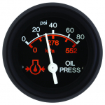 881 Pressure Gauge, Oil, 0-80 PSI, Metric