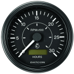 Tachometer with Hourmeter, 0-3000 RPM