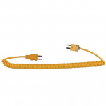 Coiled Extension Cable, Type K, Male to Male, 5ft_noscript