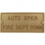 "AUTO SPKR" Identification Plate_noscript