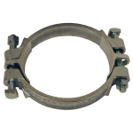 11-12/64" To 13" Iron Double Bolt Clamp with Saddles_noscript