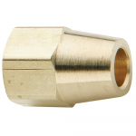 3/8" Brass Straight Compression Long Nut