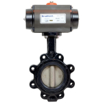 5" Double Pneumatic Butterfly Valve