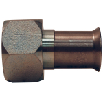 1/4" Straight Female Weld End Metal Hose Fitting