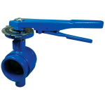2" Grooved End Iron Butterfly Valve_noscript