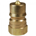 NPTF DQC H-ISO-B Brass Female Plug