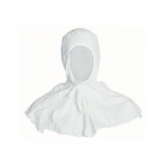 Tyvek IsoClean Hood with Ties, One Size, White_noscript