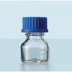 10mL Plain Glass Lab Bottle with Blue Cap