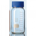 250mL Wide Neck Plain Glass Clear Lab Bottle_noscript