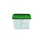 4qt Polypropylene Square Graduated Container