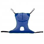 Full Body Sling with Commode Opening, Blue, X-Large