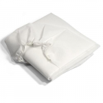 Non-Woven Fitted Cot Sheet, 33" x 89" White w/Elastic_noscript