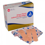 3/4in x 3in Sheer Plastic Adhesive Bandages Sterile_noscript