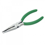 6" Serrated Needle-Nosed Pliers w/ Green Handle_noscript