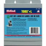 Torx Short Series T8 - T50 Hex L-Key Set in Metal Box