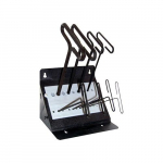 Standard Grip Set of 8 Hex T-Keys with 9" Arm and Stand