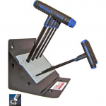 Power-T Metric Set of 10 Hex T-Keys with Arm and Stand