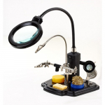LED Magnifying Lamp with Third Hand