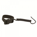 Squids 3157 Black Coil Hard Hat Lanyard with Buckle_noscript