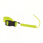 Squids 3157 Lime Coil Hard Hat Lanyard with Buckle_noscript