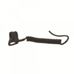 Squids 3158 Black Coil Hard Hat Lanyard with Clamp_noscript