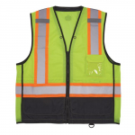 GloWear 8251HDZ-BK Two-Tone Safety Vest Lime 2XL/3XL_noscript