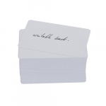 PVC Blank Cards with Writable Back, 20Mil_noscript