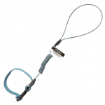 Hard Hat Tether, 2 lbs, ANSI Stretch-Coil with Web